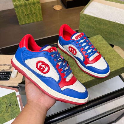 Gucci red blue sneakers