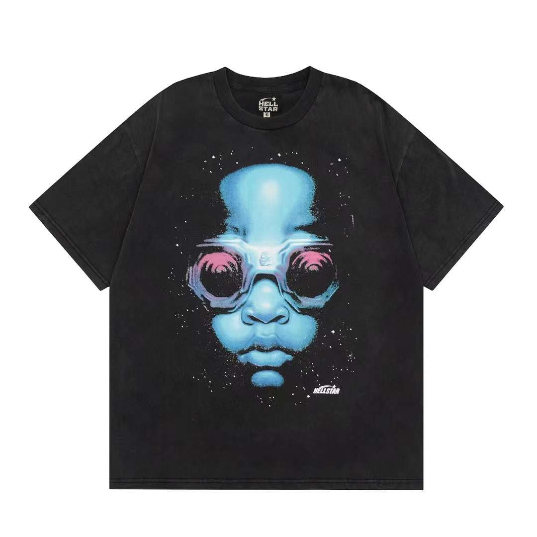 Blue baby Hellstar Oversized T-Shirt