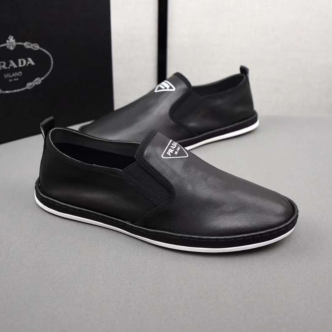 Prada light leather shoes