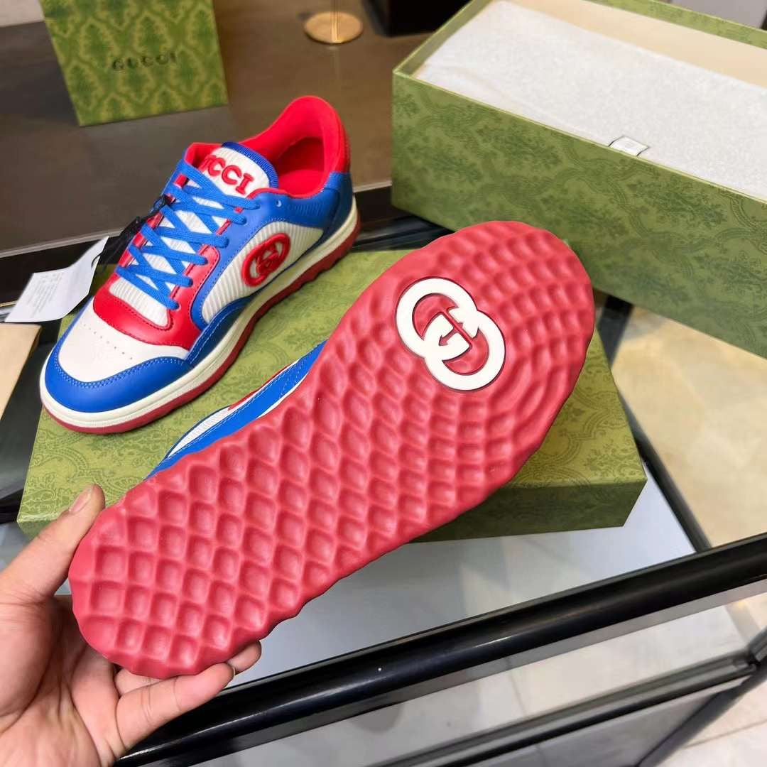 Gucci red blue sneakers