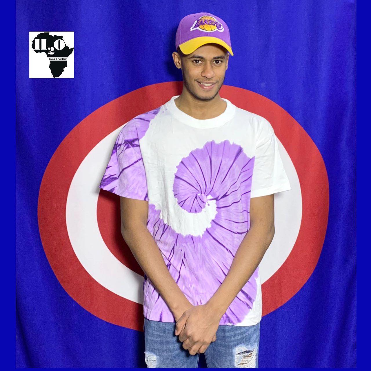 تي شيرت قطني كبير الحجم مصنوع يدويًا من Real Tie-Dye
