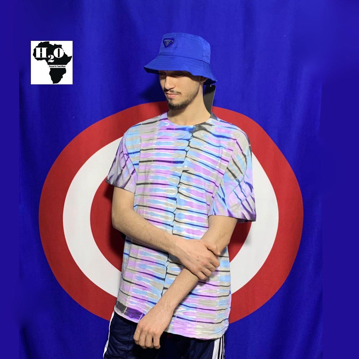 تي شيرت قطني كبير الحجم مصنوع يدويًا من Real Tie-Dye