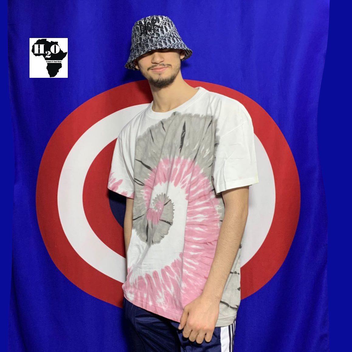 تي شيرت قطني كبير الحجم مصنوع يدويًا من Real Tie-Dye