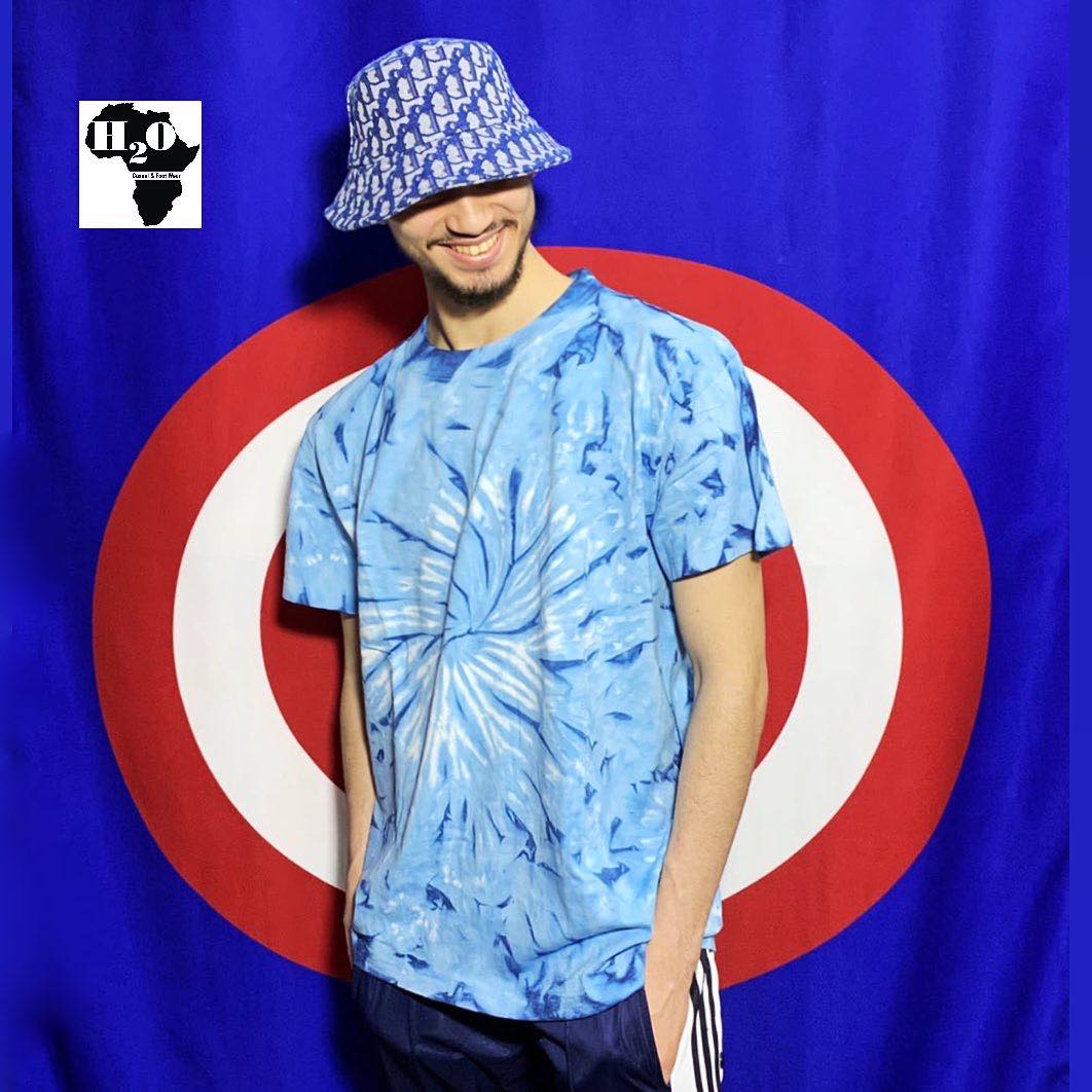تي شيرت قطني كبير الحجم مصنوع يدويًا من Real Tie-Dye