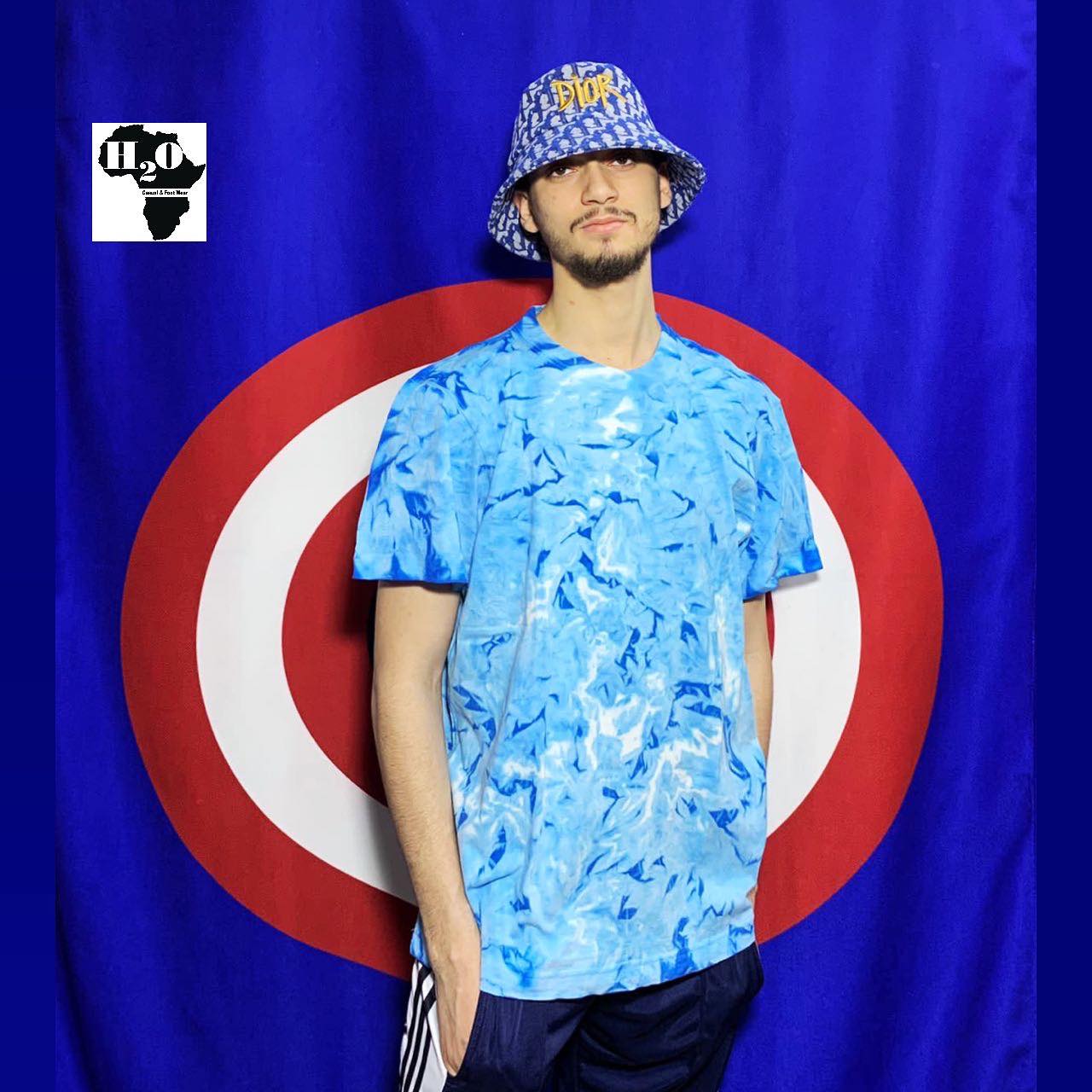تي شيرت قطني كبير الحجم مصنوع يدويًا من Real Tie-Dye
